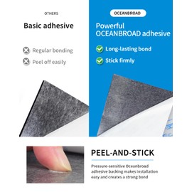 OCEANBROAD Boat Flooring 96''x16'' Self-Adhesive Strip Cut Grooves EVA Foam Sheet Non-Slip Traction Pad for Boats Decking Surfboard SUP Paddleboard Kayak, Mint Green
