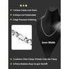 Inscca Men's Silver Necklaces for Men Stainless Steel Cuban Chain