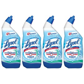 Lysol Bleach Free Hydrogen Peroxide Toilet Bowl Cleaner, Fresh, 24 oz (Pack of 4)