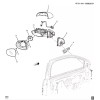 GM Exterior Outside Rear View Mirror Housing Upper Cover Gray