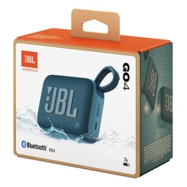 Bocina JBL Go 4 JBLGO4 portátil con bluetooth waterproof azul