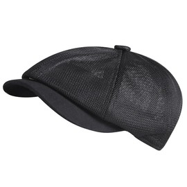 One Limitation CP415 Mesh Casket/Round Face/Square Face Hat, For Going Out, Stylish, Men's, Women's,, Black