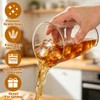 8 Pcs 16 Oz Clear Water Glass Set with Straw,
