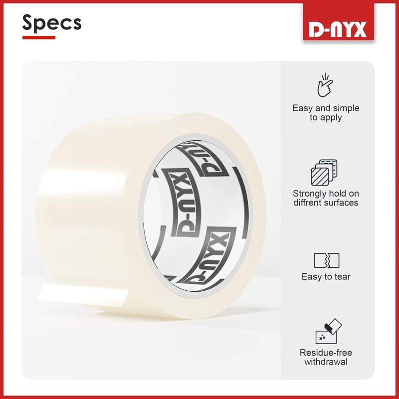 D-NYX Window Sealing Tape 1 Pack Transparent Sealing Heavy-Duty Residue-Free