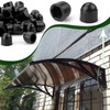 SWTYExt Pack of 50 Cap Nuts M5 Plastic Caps Screws