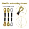 6 Skeins Embroidery Threads, Metallic Embroidery Floss Friendship Bracelet Cross