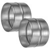 Vent Systems 6'' Inch Pack of 2 - Galvanized Steel