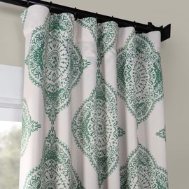 HPD Half Price Drapes BOCH-KC27D-108 Blackout Room Darkening Curtain (1 Panel), 50 X 108, Henna Clover