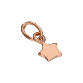 jewellerybox Rose Gold Plated Sterling Silver Tiny Star Charm