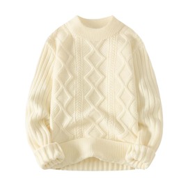 Aelfric Eden Womens Cable Knit Sweater Oversized Chunky Rory Gilmore Crewneck Solid Long Sleeve Pullover Knitted Sweater