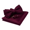 Burgundy Bow Tie Pre-tied Adjustable Wine Red Bow Ties and