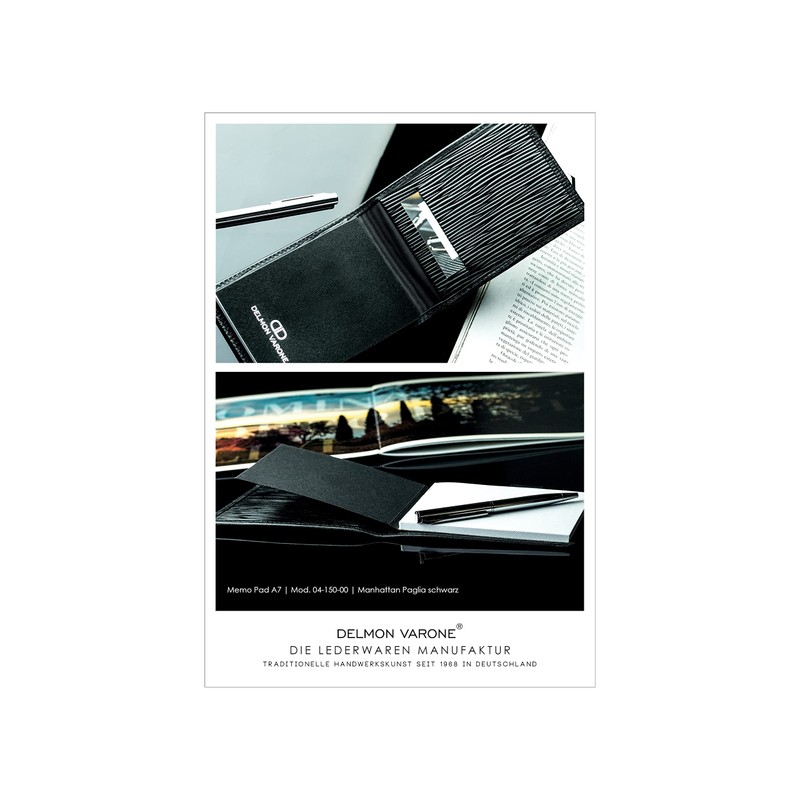 DELMON VARONE - Notepad Case DIN A7 Including 2 x