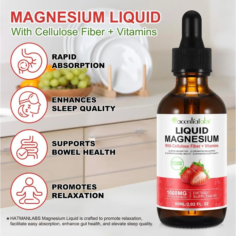 Liquid Magnesium Drops – Ionic Mineral Formula with Naturally Occurring