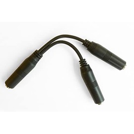 Silverline Y Cable Drum Splitters Compatible with Alesis V-Drums - Stereo TRS Female to 2X Mono TS Female