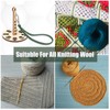 Fertrey Portable Wooden Wrist Yarn Holder with Leather Strap, Knitting