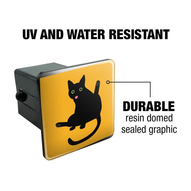 GRAPHICS & MORE Black Cat Lifting Leg and Licking Tow