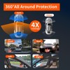 4-in-1 Car DVR, 360° Full HD 1080P Car DVR, Car
