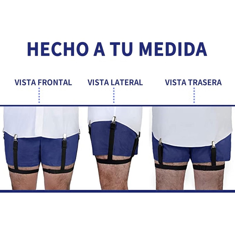 Sujetadores Elásticos Camisa Hombres Oficina Talla Única Con Antideslizante Abrazaderas