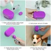 Pet Dog Bath Brush, 2 in 1 Silicone Brush Bathing