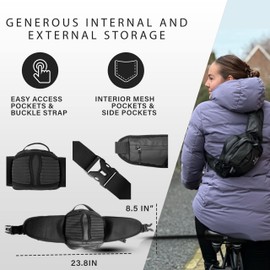 Lumiere & Co. Hip Bag, MTB Hip Pack, Water Resistant Waist Pack and Hip Bag for Mountain Biking, Sturdy Mountain Bike Hip Pack, Versatile Lumbar Pack…