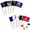 LUSEOAN US Military Toothpick Flag Set Army Armed Forces All