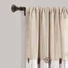 Lush Decor Linen Button Window Curtain Panel, Single, 40" W
