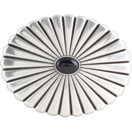 BELTINGER Antony Belt Buckle 4.0 cm | Buckle Interchangeable Buckle Belt Buckle 40 mm Solid | Interchangeable Belt up to 4 cm, Silver / black