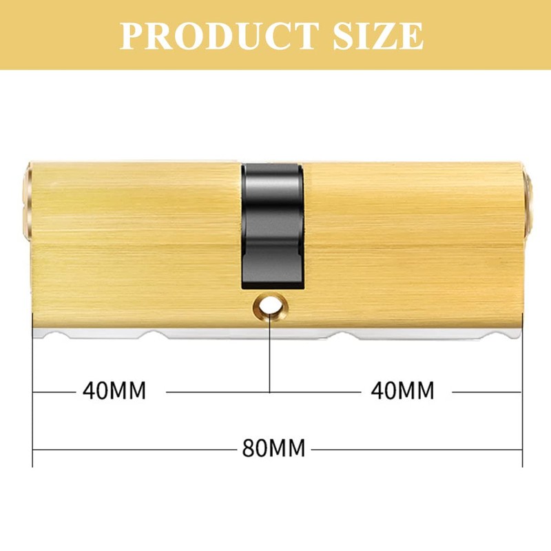 TNMV Door Lock Cylinder Profile Cylinder 40/40 (80 mm) with