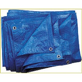 Blue Tarpaulin 60 g/m², 3 x 3 m Fabric Tarpaulin Protective Tarpaulin for Universal Use