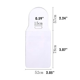 Pequeños soportes USB para unidad flash con solapa resellable, bolsillos transparentes (paquete de 25)