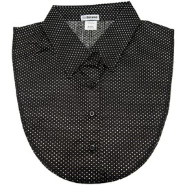 LS Parry Inc. Women's Detachable Dickie Collar-Blck/whte Polkadot by Igotcollared, black/white polka dot, One Size