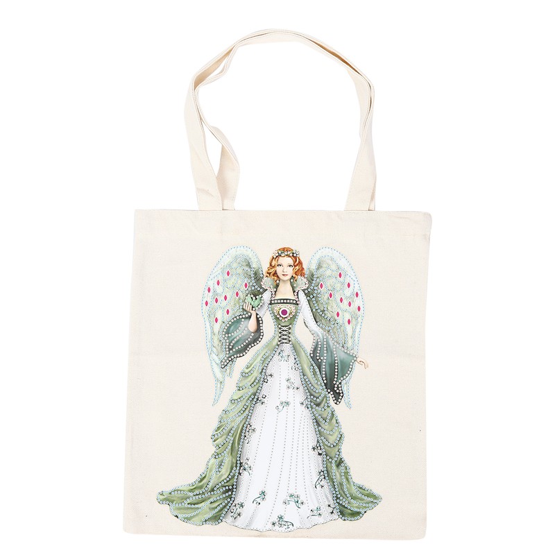 DIY Diamond Painting Shopping Bag Rhinestones Painting Tote Bag with