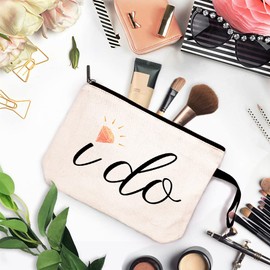 ZHANTUONE I Do-Bride Gifts Cosmetic Bag，Bride Gifts，Bridal Shower Gifts，Wedding Gift，Wedding Vows，Engagement Gifts，Commemorative Gift，Wedding Gifts，Wedding Party Gifts