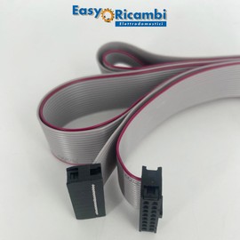 Flat cable 16 pin for connecting the display to the Micronova control board for pellet stoves, length 150 cm.