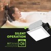 Homewerks 7141-50-G4 Bathroom Fan Integrated LED Light Ceiling Mount Exhaust