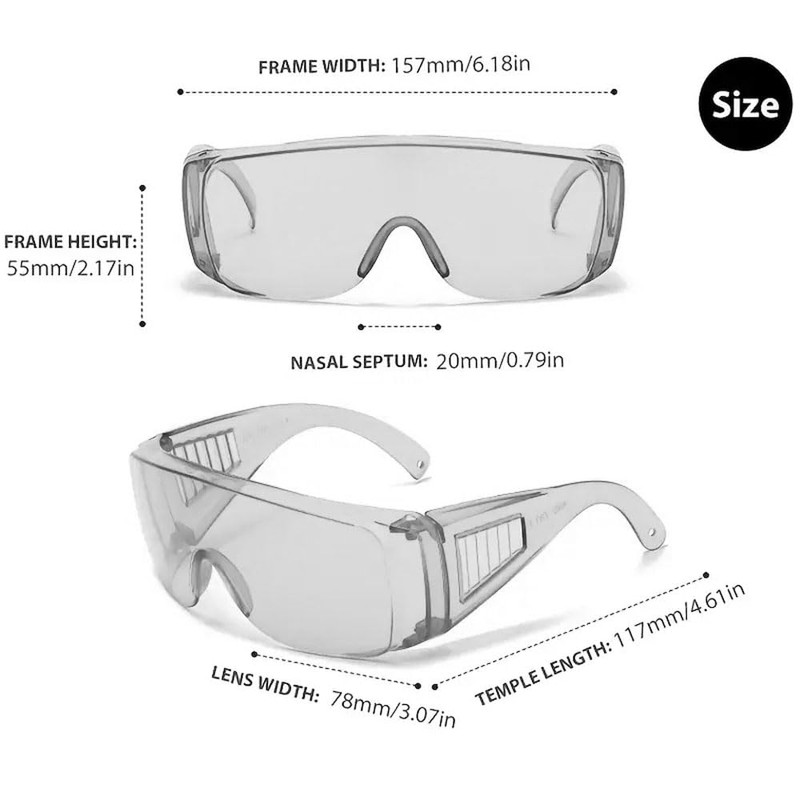 Badical 3002BK Fit-Over Sun Glasses OTG Super Dark Black Smoke