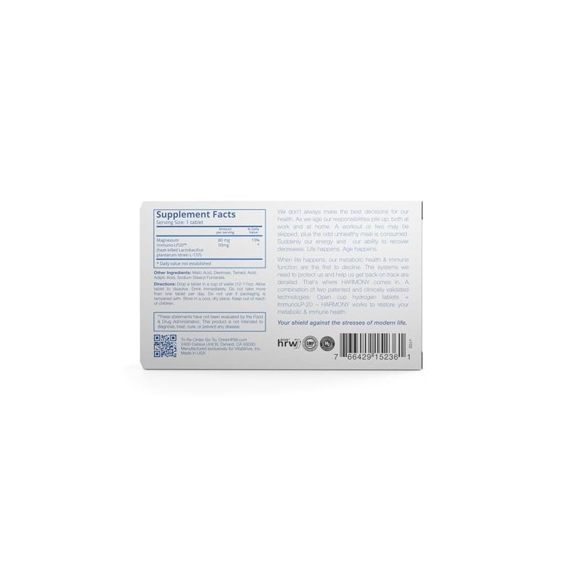 DRINK HRW Harmony Advanced Molecular Hydrogen Water Tablet - ImmunoLP20