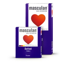 masculan® Das Kondom - DOTTED 3 Stück