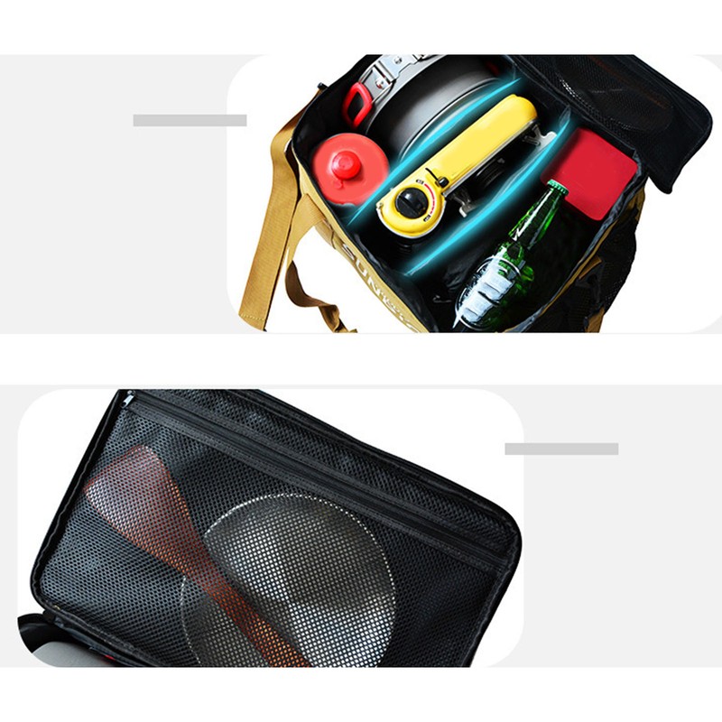 Camping Cookware Storage Bag Waterproof Outdoor Travel Tableware Storage Handbag