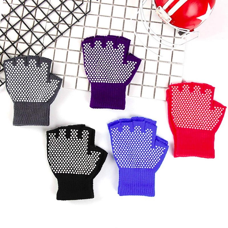 CHROME CRANE TB012 Men's Gloves, Half Finger, Fingerless, Fleece Lined,