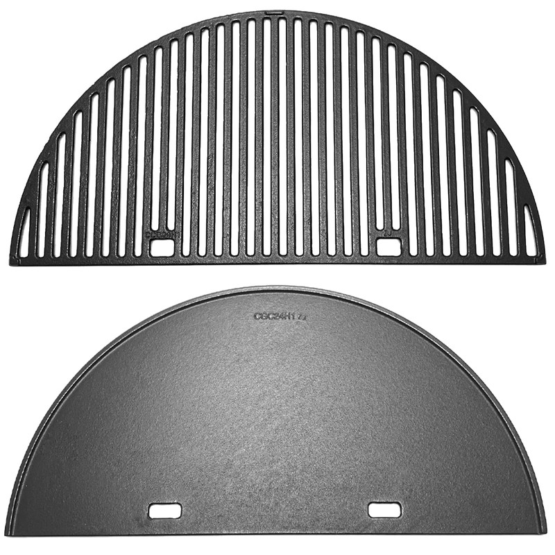 24" Cast Iron Heavy Round Grill Grates and Griddle for