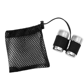 Small Camping Salt Shaker, 2X Travel Seasoning Bottles Set, Stainless BBQ Seasoning Shaker with Lid and Storage Pocket