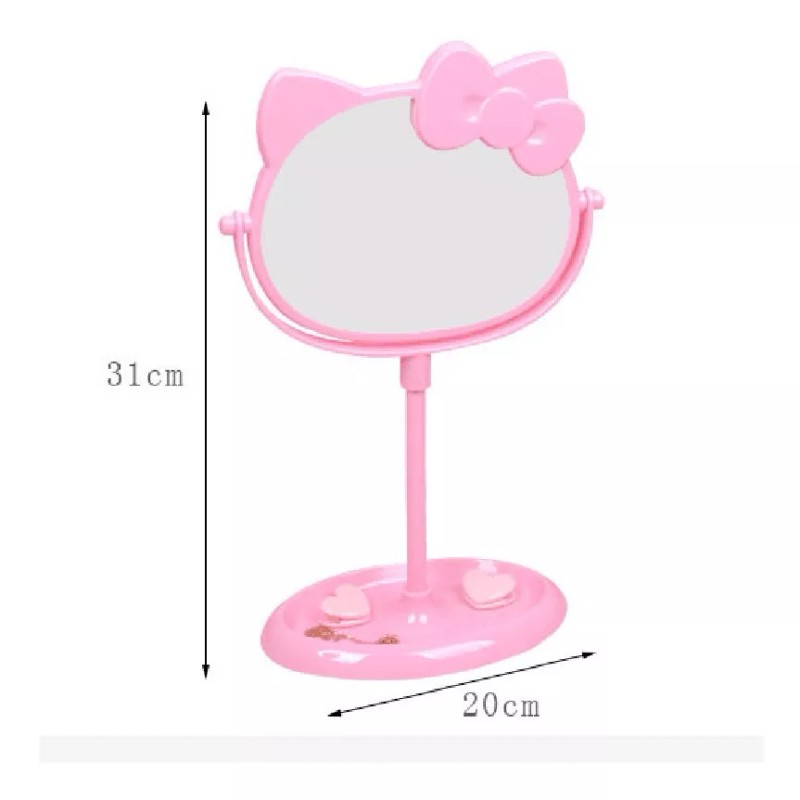 K&H Espejo Kitty Maquillaje Tocador Sanrio Doble Cara Gira