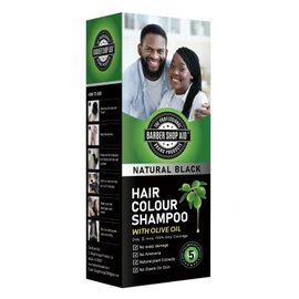 Barber Shop Aid Hair Colour Shampoo Natural Black 6.7 Fl Oz (Pack of 1)