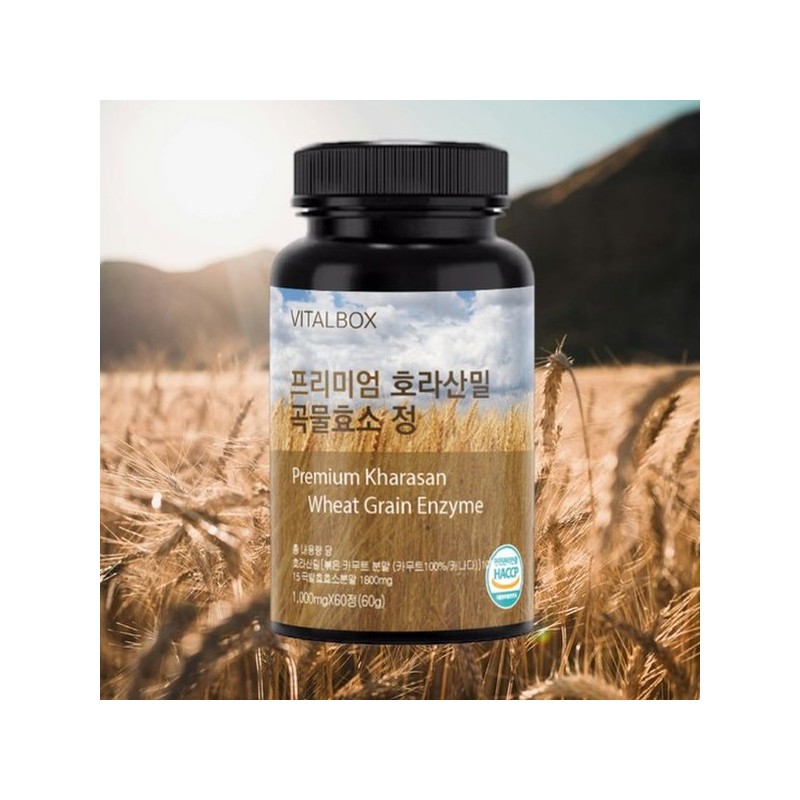 바이탈박스 호라산밀 카무트 곡물 발효 효소 카뮤트 정 Vital Box