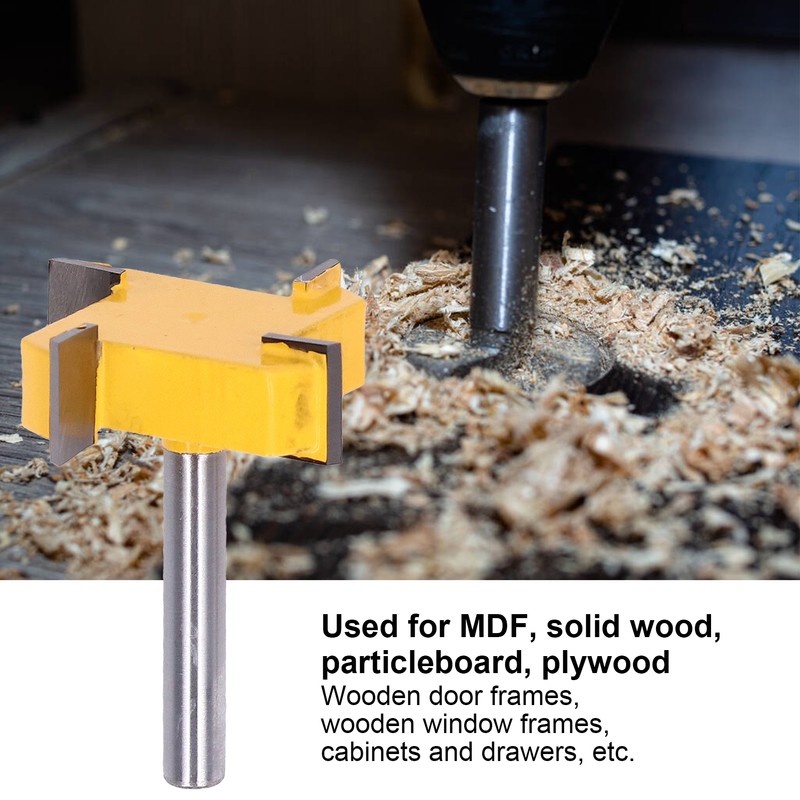 Spoilboard Surfacing Router Bit Set 4 Flute Rabbet Slot Flattening