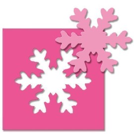 efco Stanzer 3XL, Schneeflocke Motivstanzer, Kern: Metall, pink, 15 x 10,5 x 9 cm