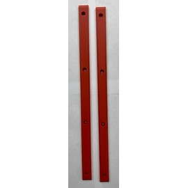 Century Skate Shop Skateboard Rails Old School Plastic with Mounting Screws (Red)