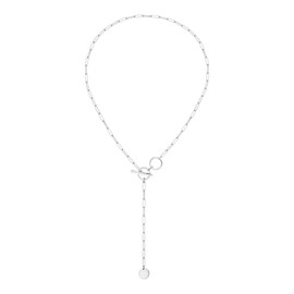 Stainless Steel Pendant Necklace, 49 cm, Stainless Steel, No gemstone.,