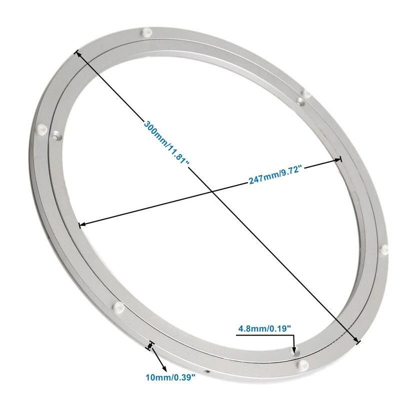 Dailydanny Aluminum Heavy Duty Lazy Susan Rotating Turntable Bearing Swivel